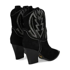 LOLA CRUZ Botas con tacón de Mujer 293T63BK 6789 CRISTAL