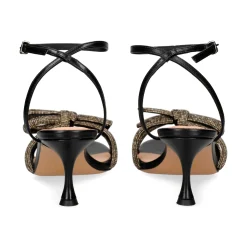 LOLA CRUZ Sandalias con tacón de Mujer 250Z13BK NEGRO