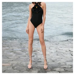 LOLA CRUZ Sandalias planas de Mujer 343Z51BK PLATINO