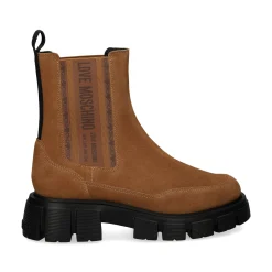 LOVE MOSCHINO Botines con tacón de Mujer JA24075G1N 210 COGNAC