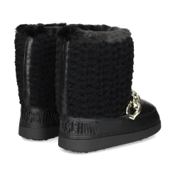 LOVE MOSCHINO Botines planos de Mujer JA24322G0L 000 BLACK/BLA