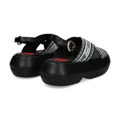LOVE MOSCHINO Sandalias con plataforma de Mujer JA16207I0M 00A BLACK-WHITE