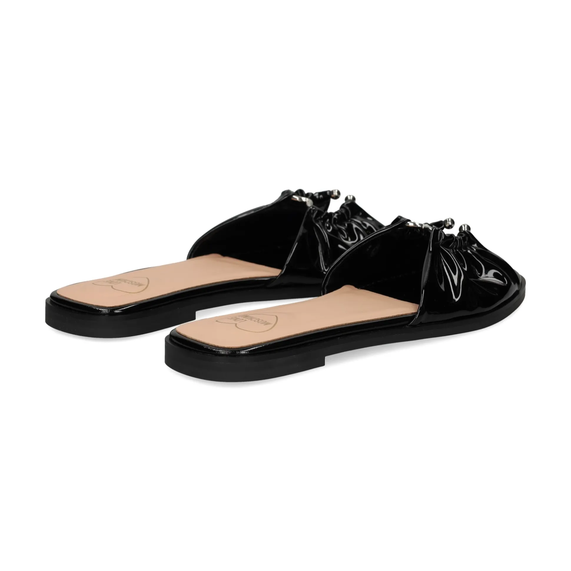 LOVE MOSCHINO Sandalias planas de Mujer JA28142G0M 000 NEGRO