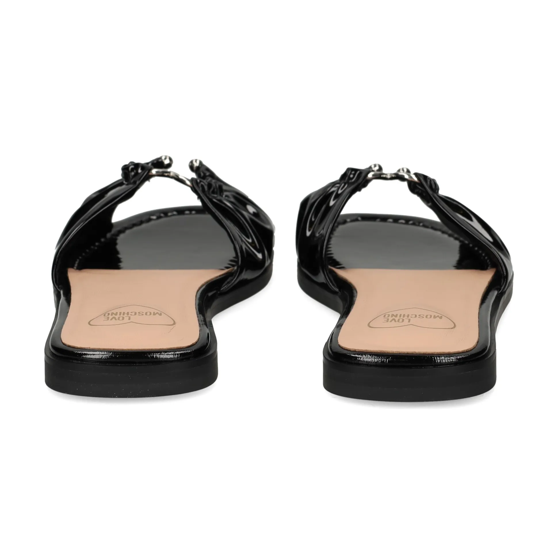 LOVE MOSCHINO Sandalias planas de Mujer JA28142G0M 000 NEGRO