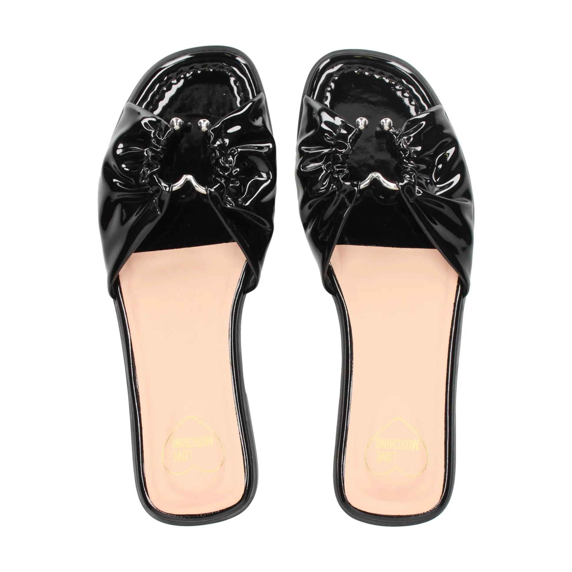 LOVE MOSCHINO Sandalias planas de Mujer JA28142G0M 000 NEGRO