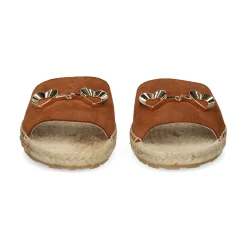 LOVE MOSCHINO Sandalias planas de Mujer JA28371G0O 200 CUERO