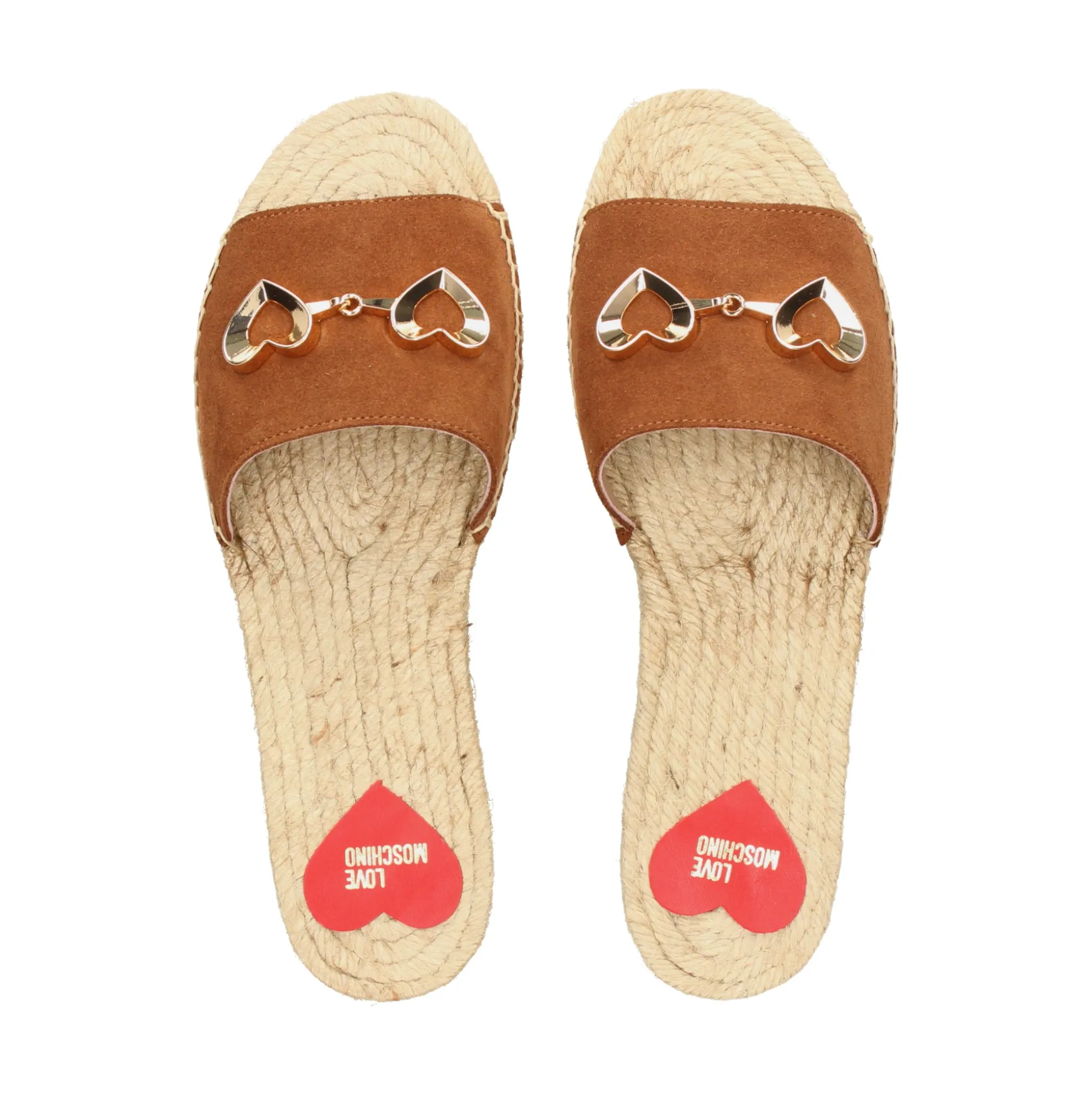 LOVE MOSCHINO Sandalias planas de Mujer JA28371G0O 200 CUERO