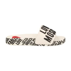 LOVE MOSCHINO Sandalias planas de Mujer JA28112G1G 100 BLANCO