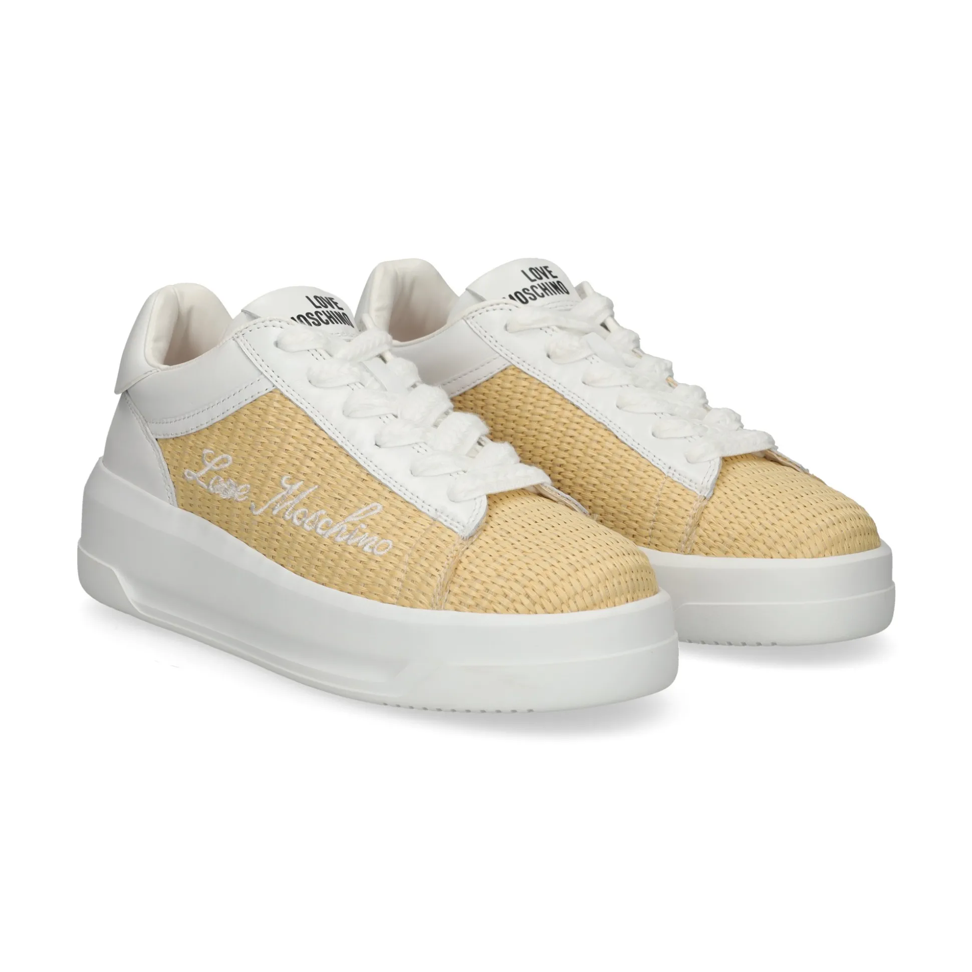 LOVE MOSCHINO Zapatillas de Mujer JA15495G0M 10A NATURAL/WHI