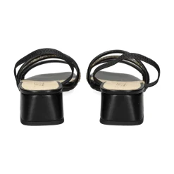 LÓPEZ Sandalias con tacón de Mujer 24529 NEGRO