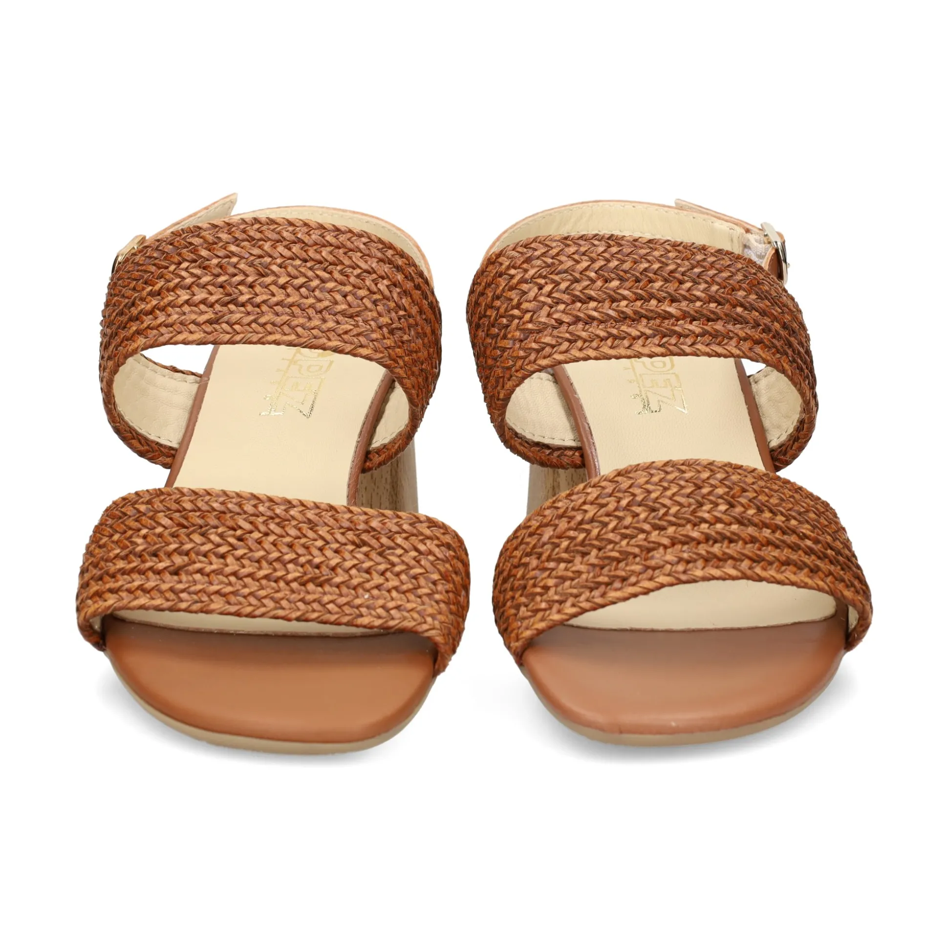 LÓPEZ Sandalias con tacón de Mujer 21187 TABACO