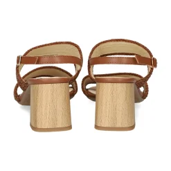 LÓPEZ Sandalias con tacón de Mujer 21187 TABACO