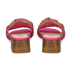 LÓPEZ Sandalias con tacón de Mujer 23425 604 FUXIA