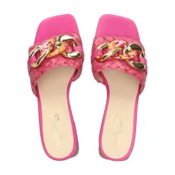 LÓPEZ Sandalias con tacón de Mujer 23425 604 FUXIA