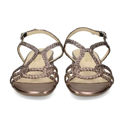 LÓPEZ Sandalias con tacón de Mujer 23126 ACERO