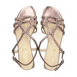 LÓPEZ Sandalias con tacón de Mujer 23126 ACERO