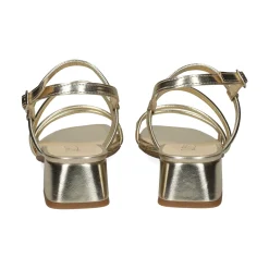 LÓPEZ Sandalias con tacón de Mujer 23039 PLATINO