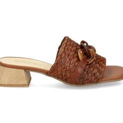 LÓPEZ Sandalias con tacón de Mujer 24524 TABACO
