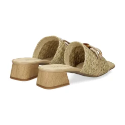 LÓPEZ Sandalias con tacón de Mujer 24524 ARENA