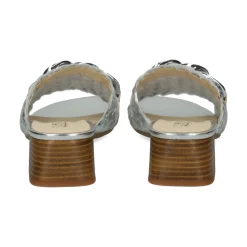 LÓPEZ Sandalias con tacón de Mujer 24521 SILVER