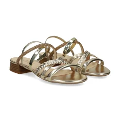LÓPEZ Sandalias planas de Mujer 24640 MULTI PLATINO