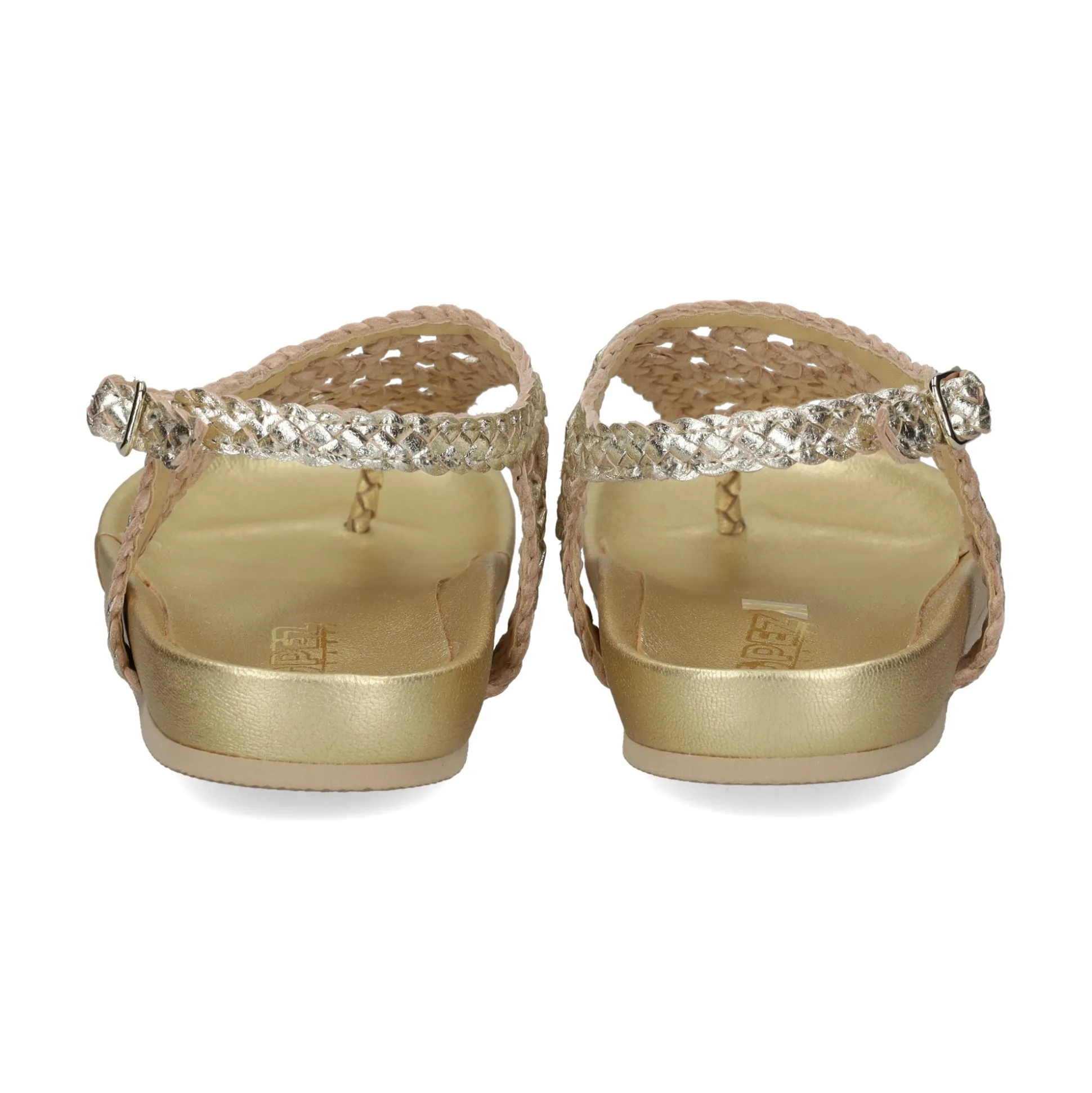 LÓPEZ Sandalias planas de Mujer 24740 PLATINO