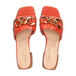 LÓPEZ Sandalias planas de Mujer 22691 NARANJA