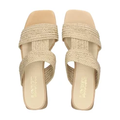 LÓPEZ Sandalias planas de Mujer 23028 ARENA