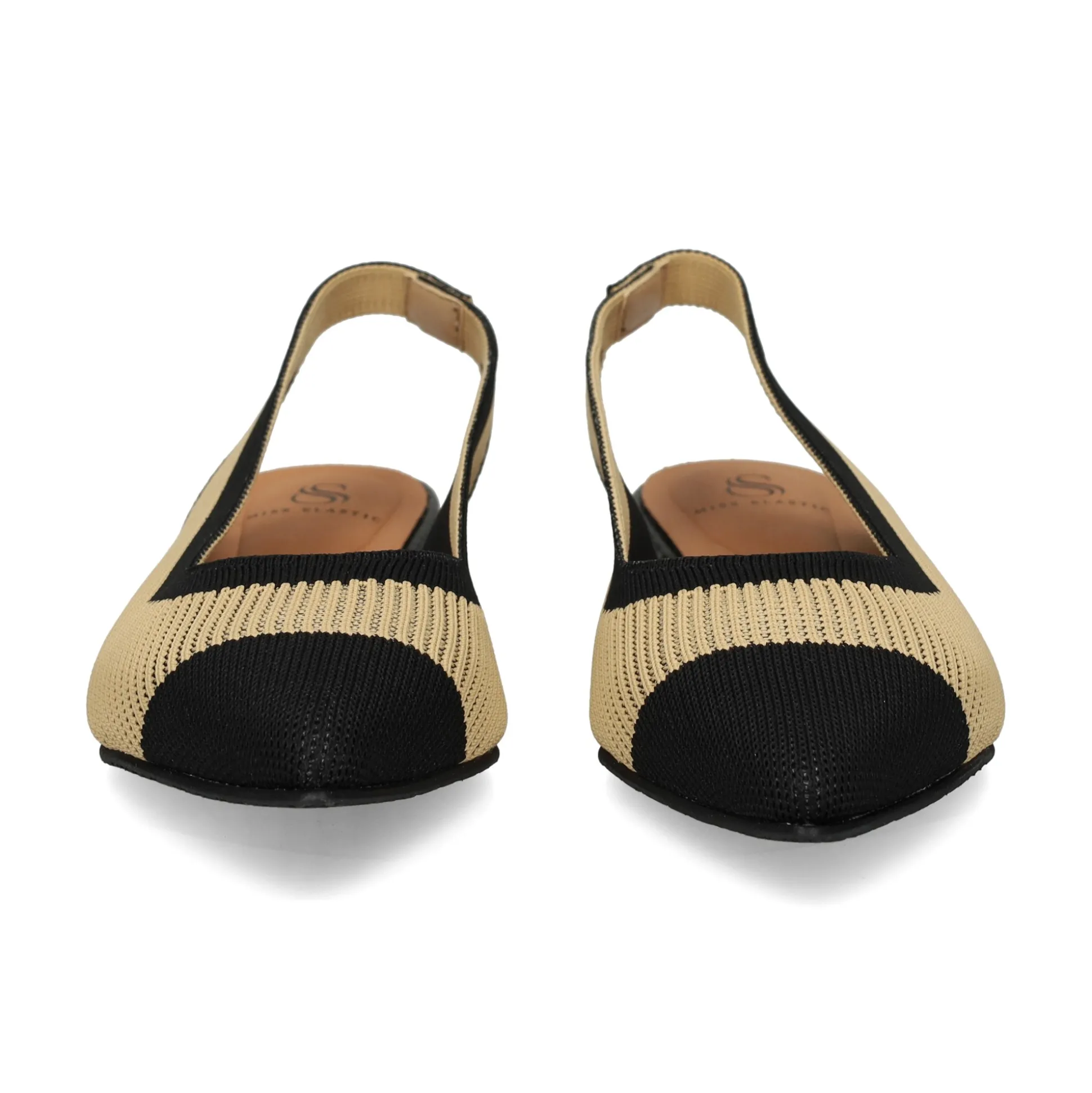 MISS ELASTIC Bailarinas de Mujer 76411 72 CAMEL-NEGRO