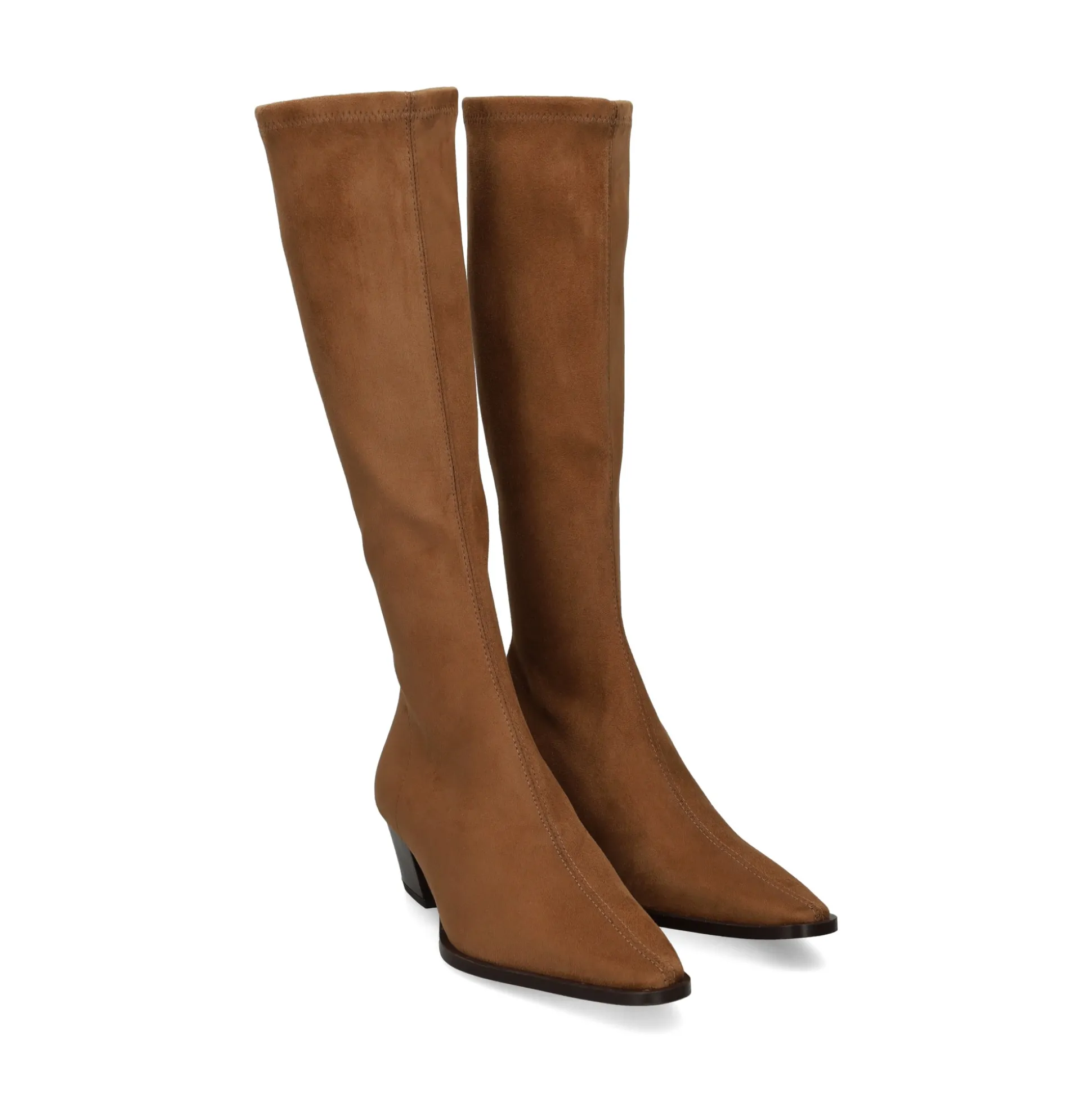 MISS ELASTIC Botas con tacón de Mujer 76281 10 TABACO