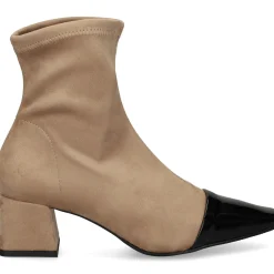 MISS ELASTIC Botines con tacón de Mujer 76152 3F TIERRA/NEGRO