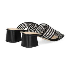 MISS ELASTIC Sandalias con tacón de Mujer 70072 05 NEGRO