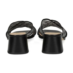 MISS ELASTIC Sandalias con tacón de Mujer 70072 05 NEGRO