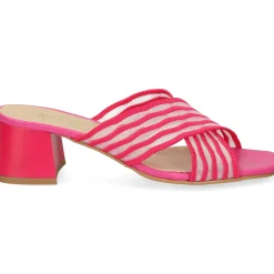 MISS ELASTIC Sandalias con tacón de Mujer 70072 88 FUCSIA