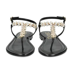 MIUXA Sandalias planas de Mujer XAVI NEGRO