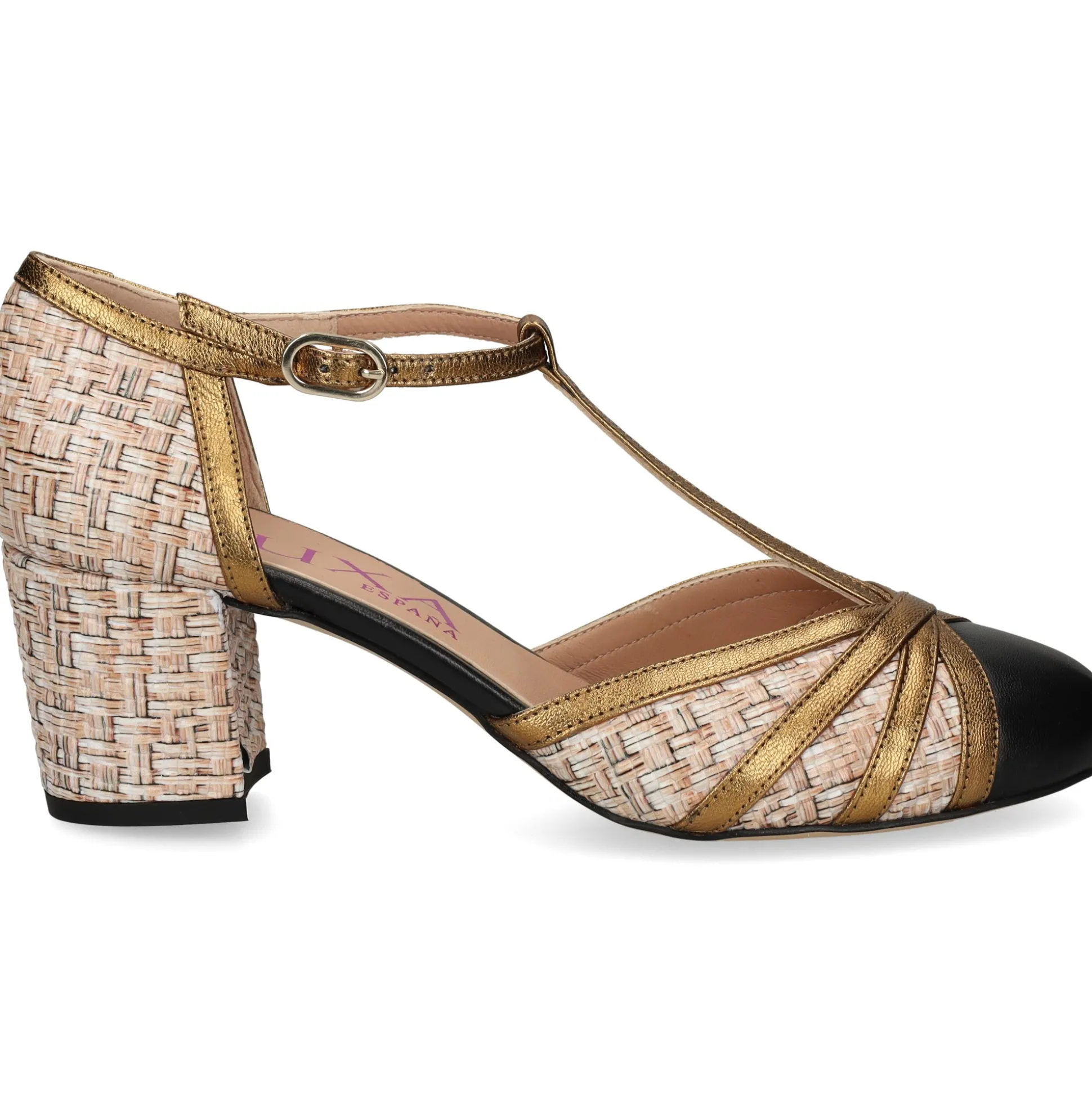 MIUXA Zapatos de tacón bajo Nº 1 NEGRO/LIM/NEPT