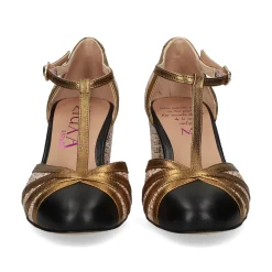 MIUXA Zapatos de tacón bajo Nº 1 NEGRO/LIM/NEPT