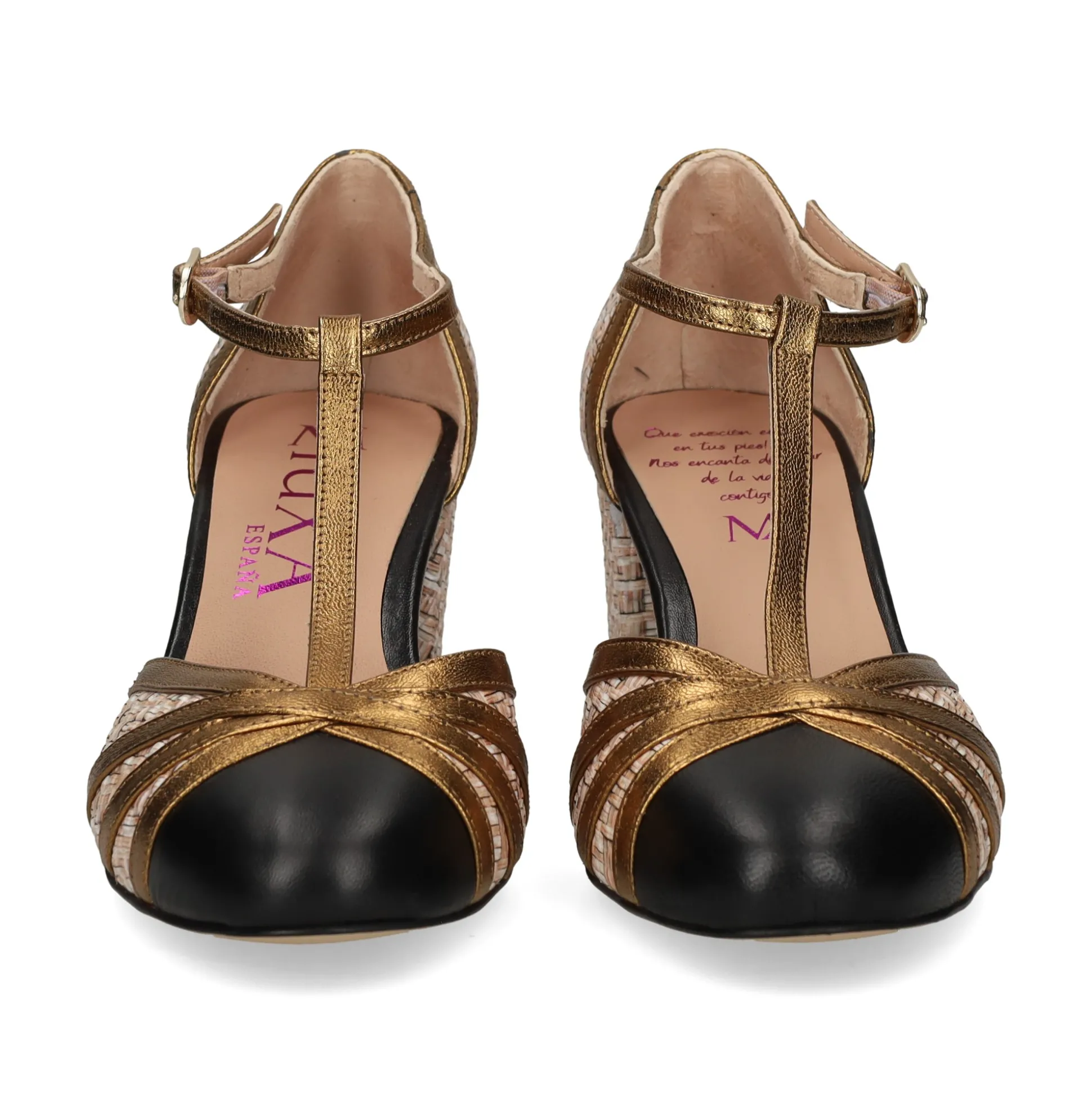 MIUXA Zapatos de tacón bajo Nº 1 NEGRO/LIM/NEPT