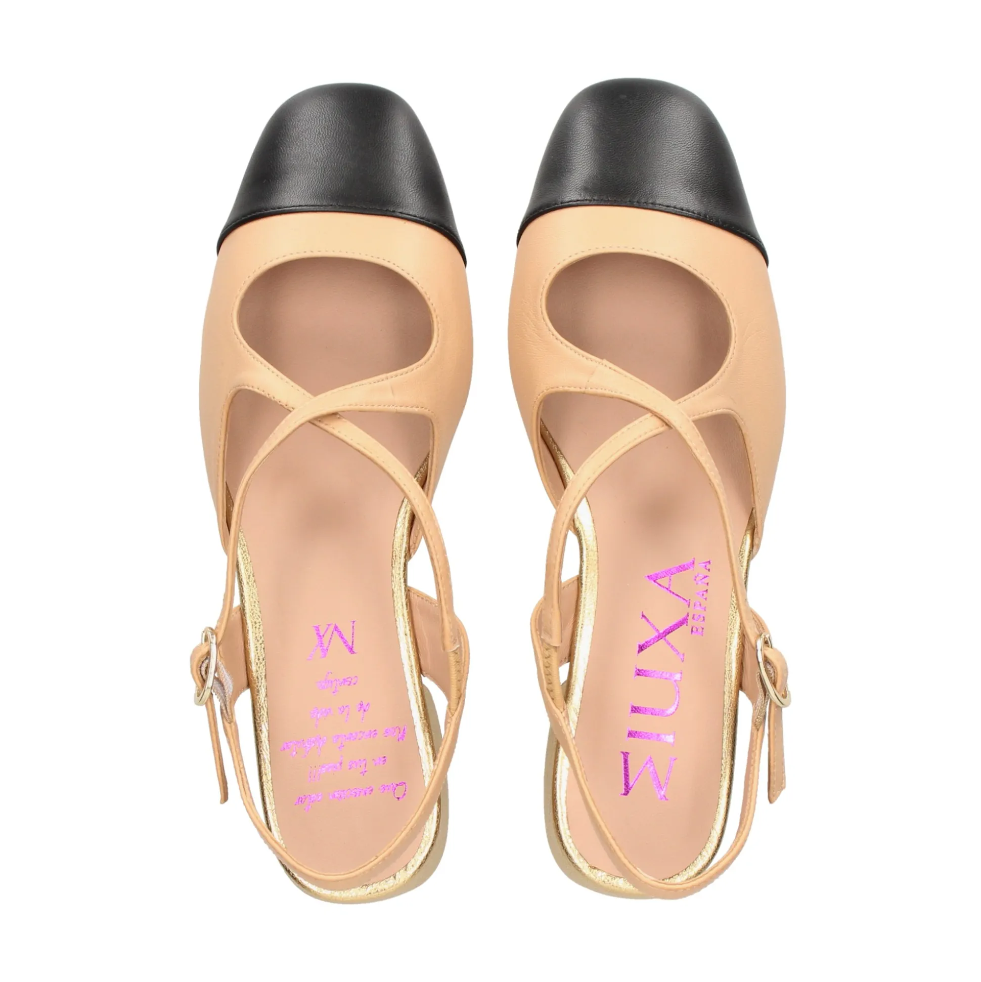 MIUXA Zapatos de tacón bajo UMA NEGRO/CHE/LING