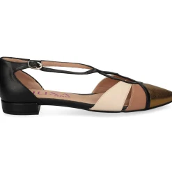 MIUXA Zapatos planos de Mujer ZANDY AFRO/LAP/NEGRO