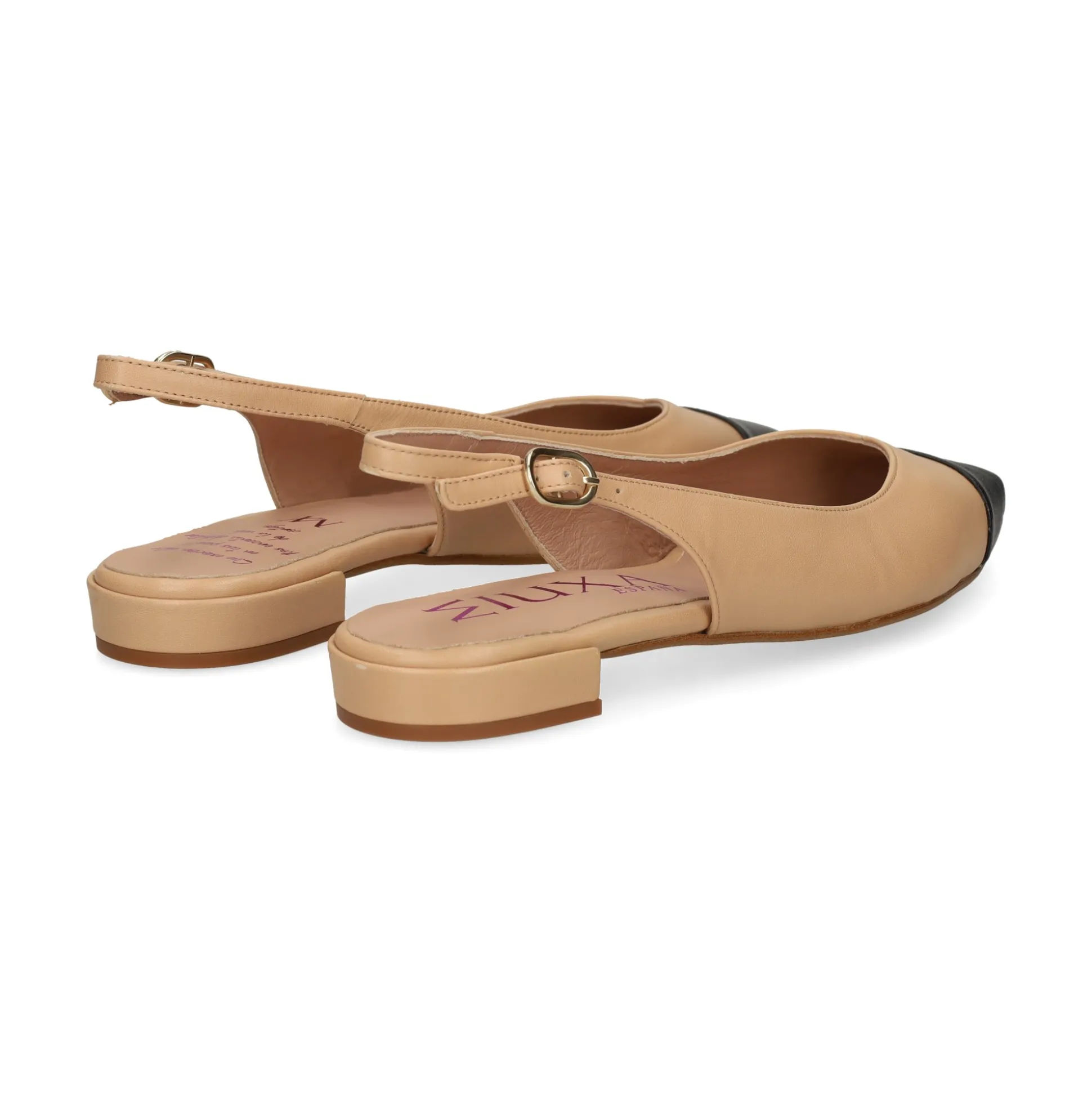 MIUXA Zapatos planos de Mujer ZAMY NEGRO/CHERISH