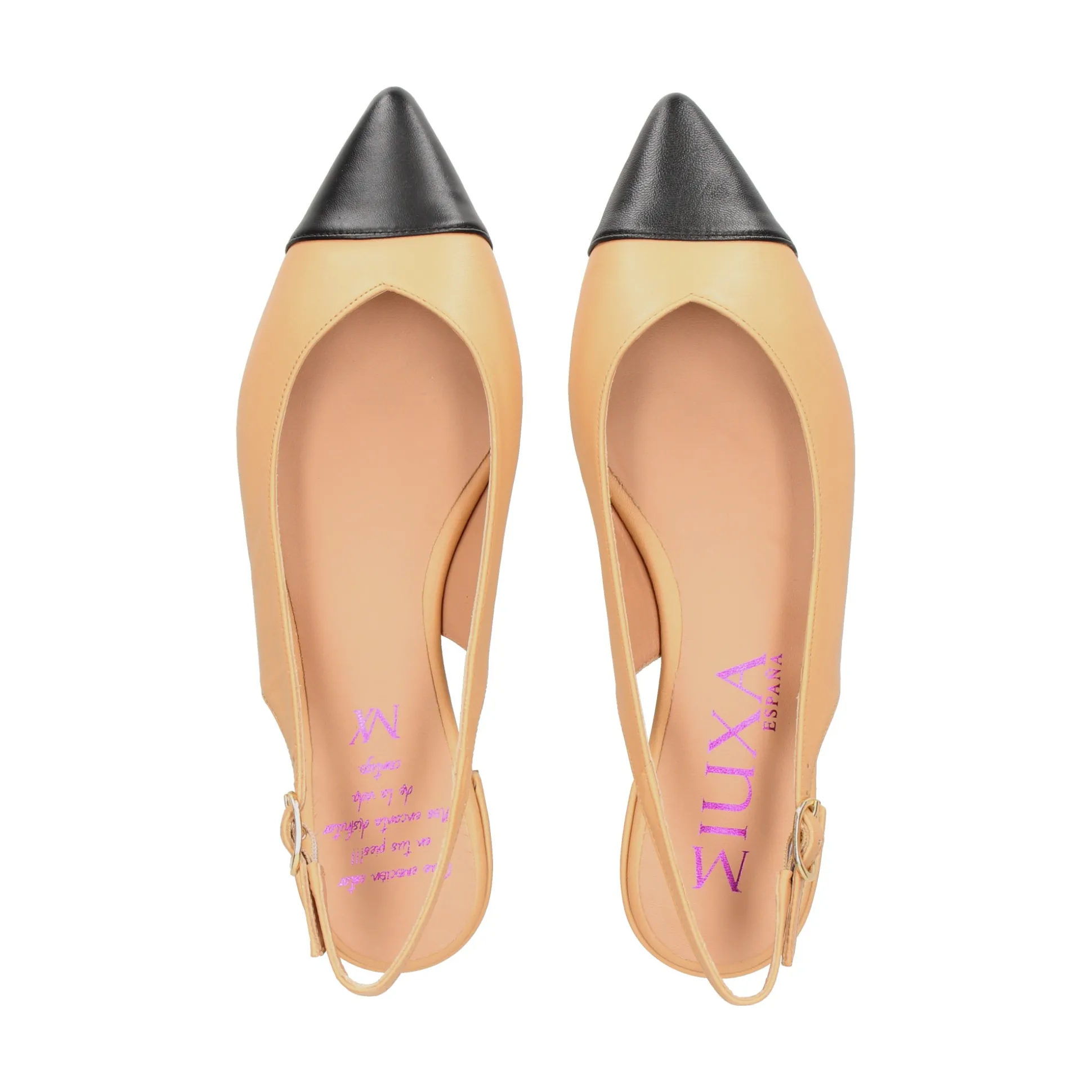 MIUXA Zapatos planos de Mujer ZAMY NEGRO/CHERISH