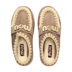 MOU Zuecos de Mujer Bounce welt clog suede ELGRY