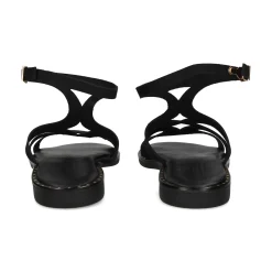 MYCONIAN Sandalias planas de Mujer 2133 NEGRO