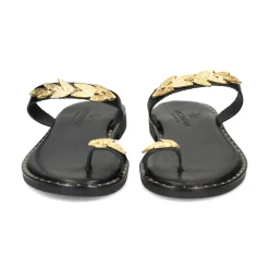 MYCONIAN Sandalias planas de Mujer 221381 NEGRO