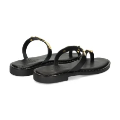MYCONIAN Sandalias planas de Mujer 221381 NEGRO