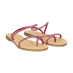 NICOLAS LAINAS Sandalias planas de Mujer 63-TC ROSA