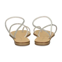 NICOLAS LAINAS Sandalias planas de Mujer 63-TC BLANCO