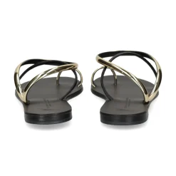NICOLAS LAINAS Sandalias planas de Mujer 963-T GOLD BLACK