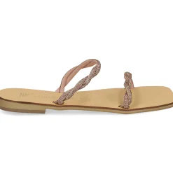 NICOLAS LAINAS Sandalias planas de Mujer Q43-TC COBRE